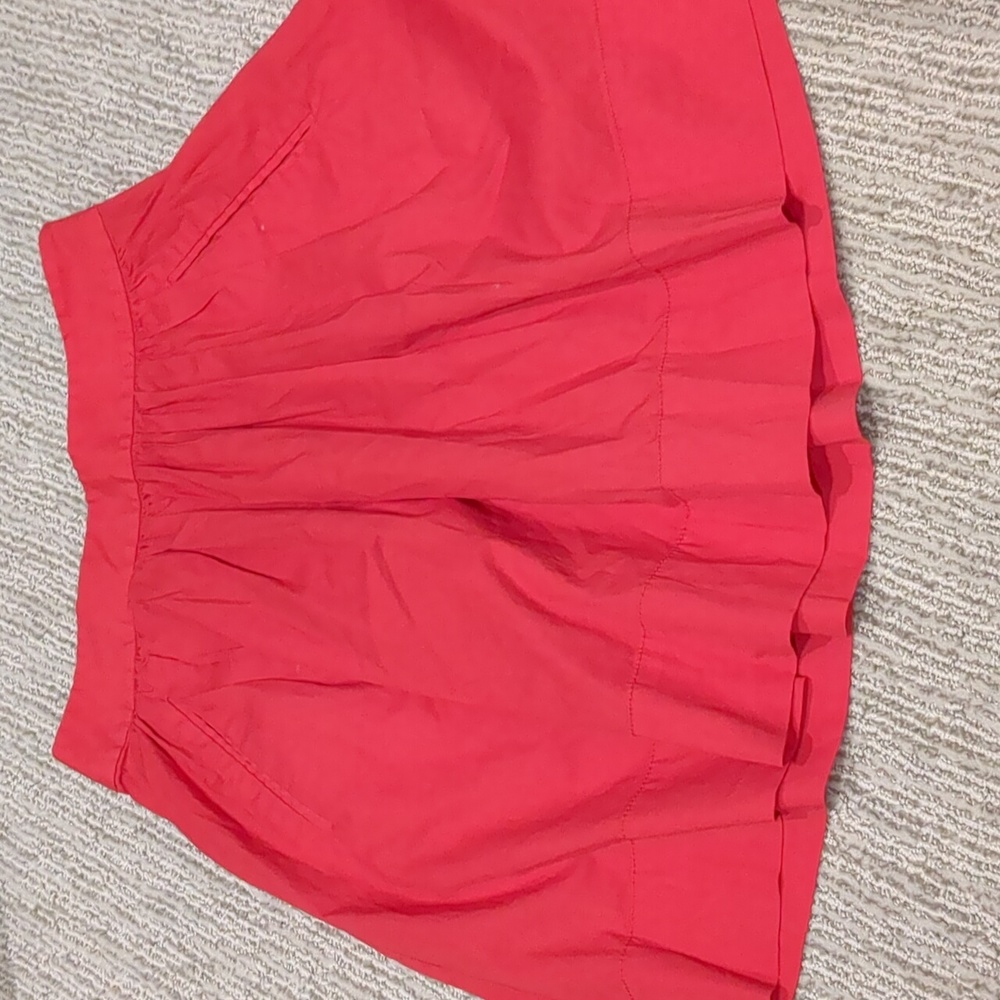 Banana republic red orange skirt